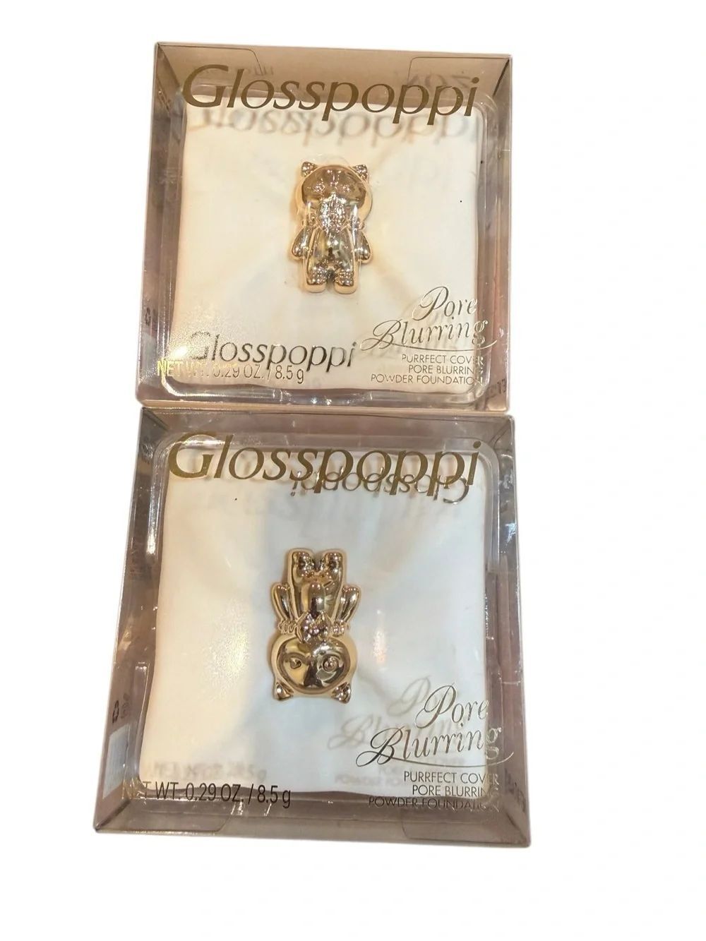 New Glosspoppi Pore Blurring Powder Foundation - Gold Charm Accent N02 Biscotti